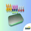 Metal tin of castle golf tees from Pattaya Golf Rentals