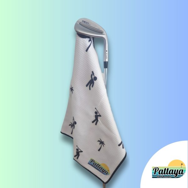 The Drunken Golfer magnetic golf towel by Pattaya Golf Rentals